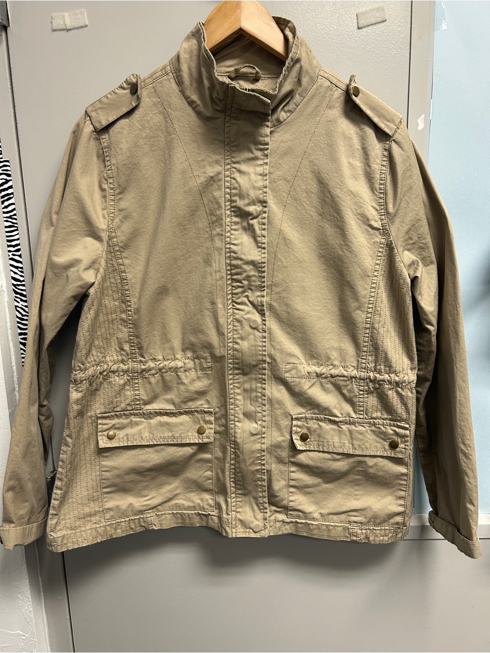 Wet Seal Women's Military Field Jacket in Khaki